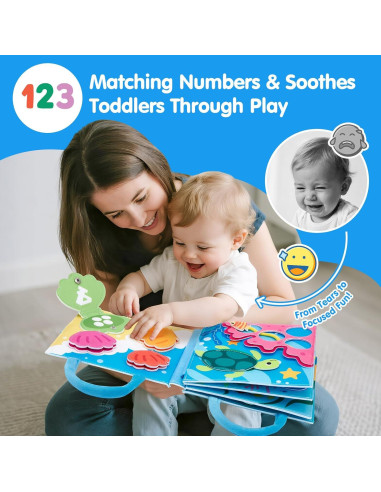 Libro Ocupado Oceánico Hahaland para Niños 1-3 Años