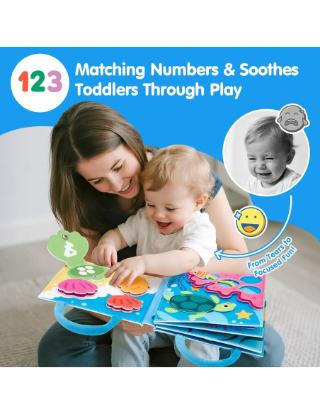 Libro Ocupado Oceánico Hahaland para Niños 1-3 Años