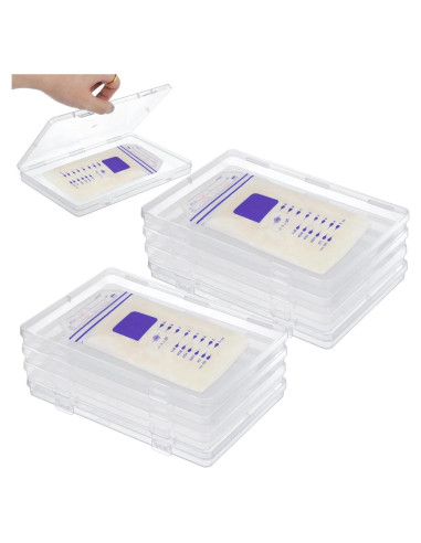 12 Bandejas de Almacenamiento de Leche Materna Kronabelle 19.1x13 cm