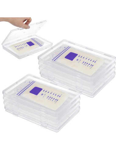 12 Bandejas de Almacenamiento de Leche Materna Kronabelle 19.1x13 cm
