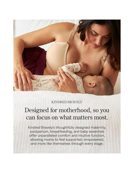 Bralette de Lactancia Kindred Bravely Tatum 2 Piezas Negro