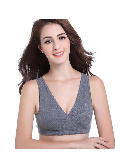 Sujetador de Maternidad CAKYE Bralette Algodón X-Large 3 Pack