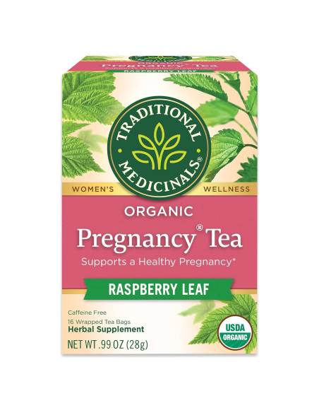 Té de Frambuesa Orgánico para el Embarazo Traditional Medicinals - 16 Bolsitas