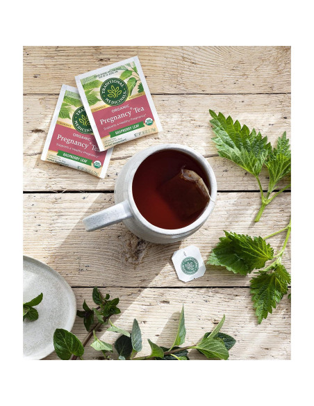 Té de Frambuesa Orgánico para el Embarazo Traditional Medicinals - 16 Bolsitas