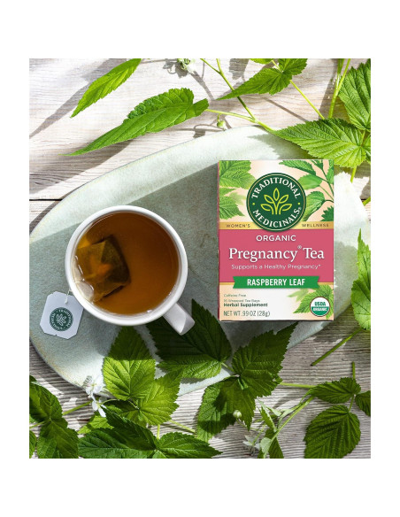 Té de Frambuesa Orgánico para el Embarazo Traditional Medicinals - 16 Bolsitas
