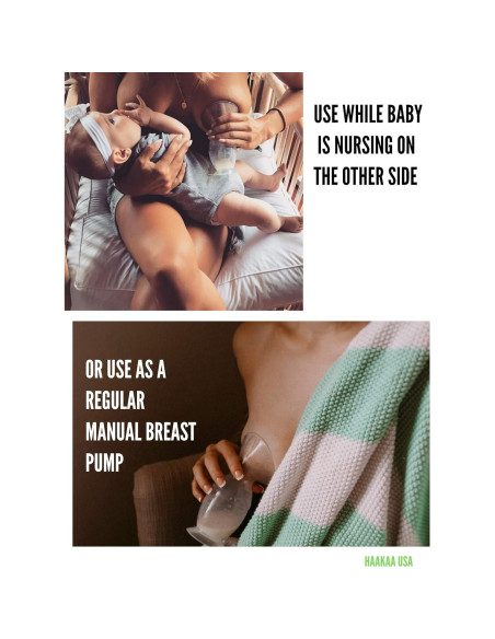 Bomba de Pecho Haakaa 150ml Silicona Grado Alimenticio BPA Free