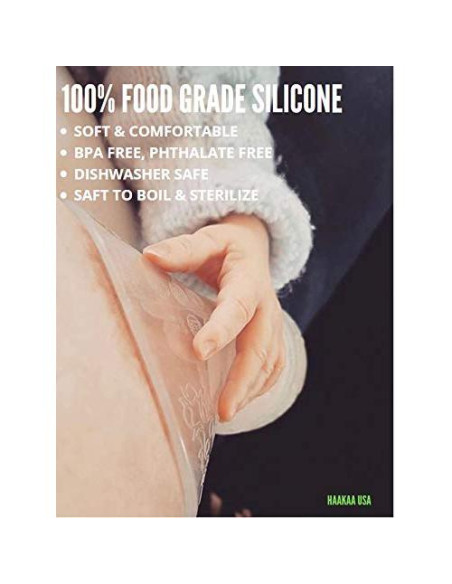 Bomba de Pecho Haakaa 150ml Silicona Grado Alimenticio BPA Free