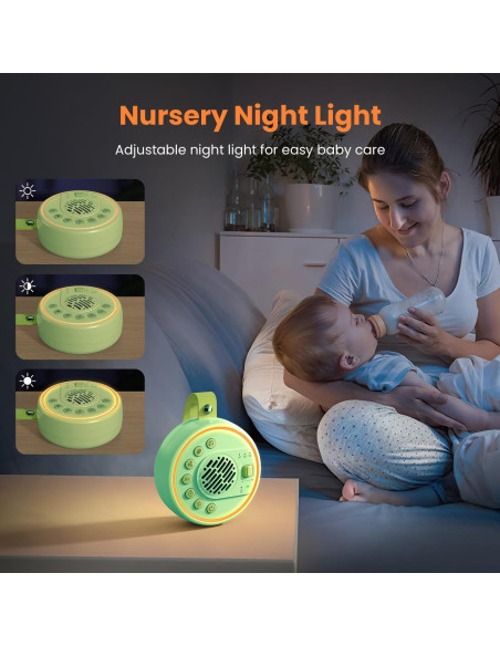 Máquina de Ruido Blanco Portátil Lemnoi SU7 con 22 Sonidos