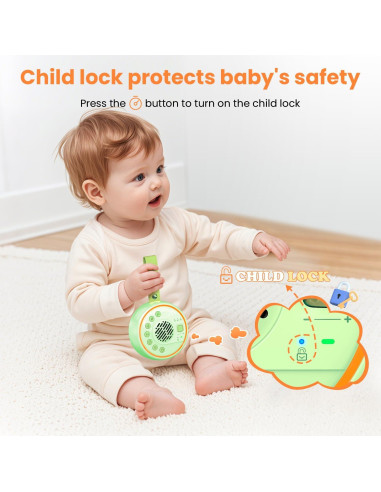 Máquina de Ruido Blanco Portátil Lemnoi SU7 con 22 Sonidos