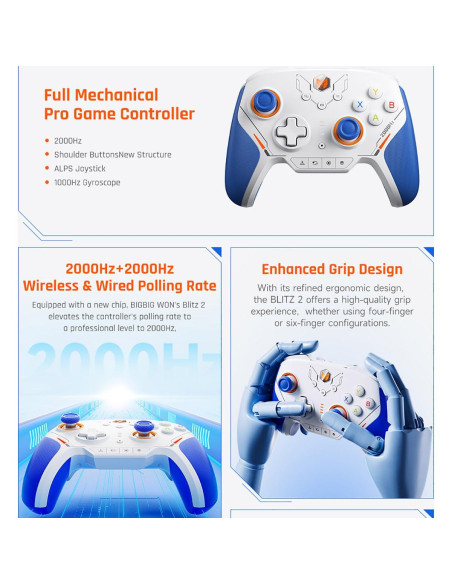 Controlador de Videojuego BIGBIG WON Blitz 2 Pro Inalámbrico