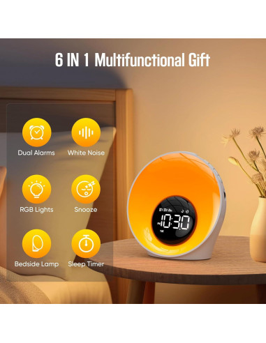 Despertador de Luz de Amanecer AUYLE BL20 con 30 Sonidos