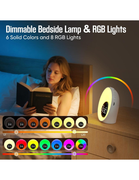 Despertador de Luz de Amanecer AUYLE BL20 con 30 Sonidos
