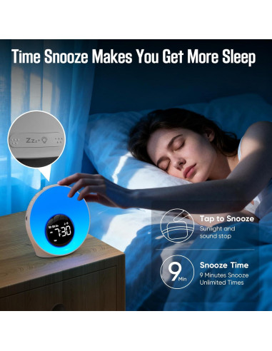 Despertador de Luz de Amanecer AUYLE BL20 con 30 Sonidos