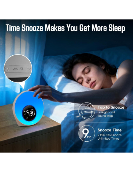 Despertador de Luz de Amanecer AUYLE BL20 con 30 Sonidos