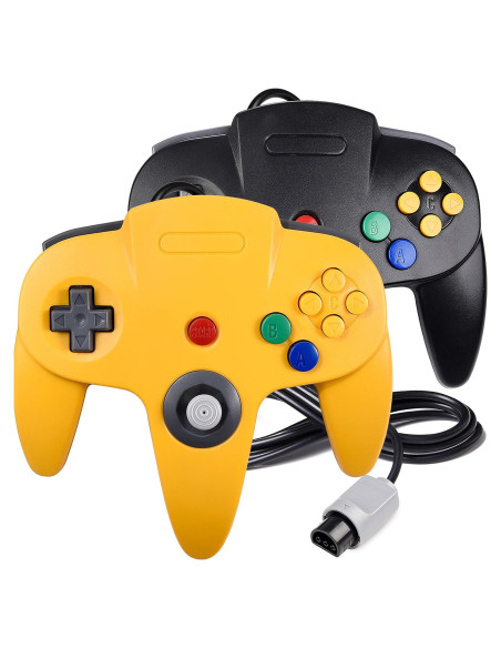 Paquete 2 Controladores N64 Suily Joystick Retro 182 cm