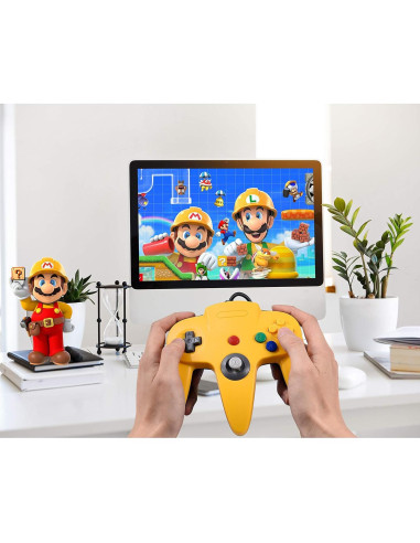 Paquete 2 Controladores N64 Suily Joystick Retro 182 cm