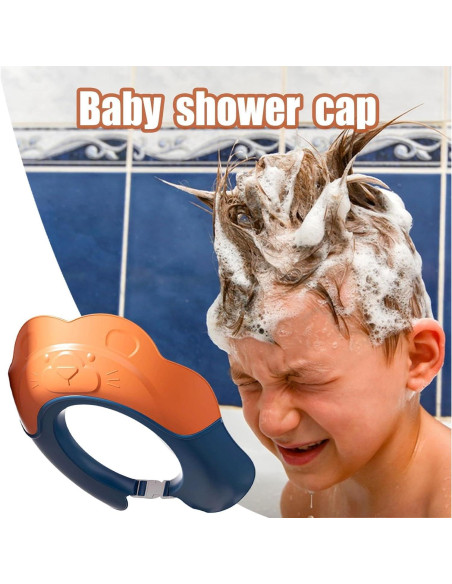 Gorro de Baño para Bebé Genérico con Orejeras Impermeables