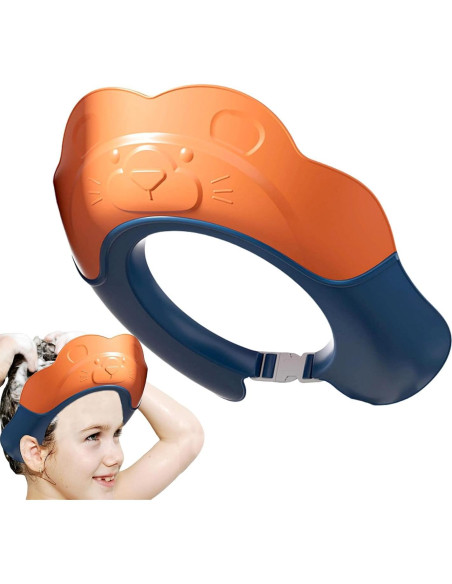 Gorro de Baño para Bebé Genérico con Orejeras Impermeables
