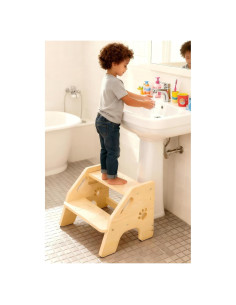 Taburete de Madera NMEO 2 Pasos Ajustable Antideslizante 136kg