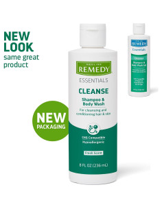 Champú y Gel de Baño Medline Remedy 226g, Aroma Fresco, Hipoalergénico 2