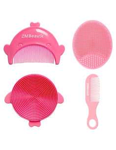 Paquete de 4 cepillos faciales ZMBeautk para bebés - Silicona