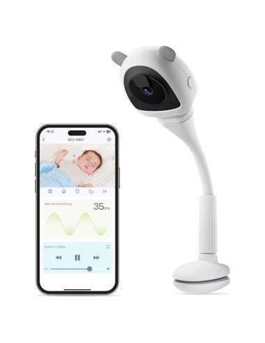 Monitor de Bebé Inteligente VerdiNex con Cámara 2K y AI