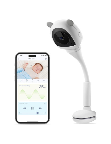 Monitor de Bebé Inteligente VerdiNex con Cámara 2K y AI