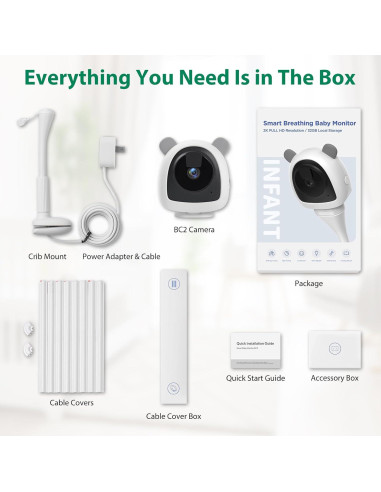 Monitor de Bebé Inteligente VerdiNex con Cámara 2K y AI