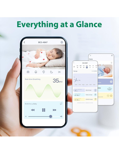 Monitor de Bebé Inteligente VerdiNex con Cámara 2K y AI