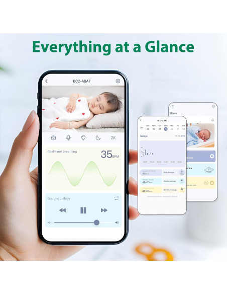 Monitor de Bebé Inteligente VerdiNex con Cámara 2K y AI