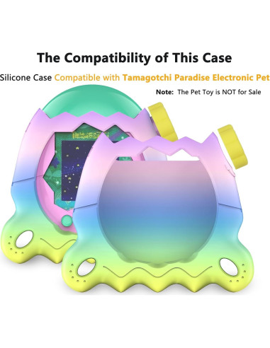 Funda de Silicona XEGIMOR para Tamagotchi Paradise Arcoíris