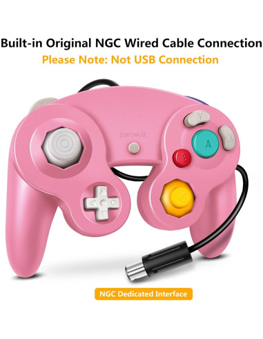 Controlador Gamecube FIOTOK Mejorado con Cable - 4 Colores