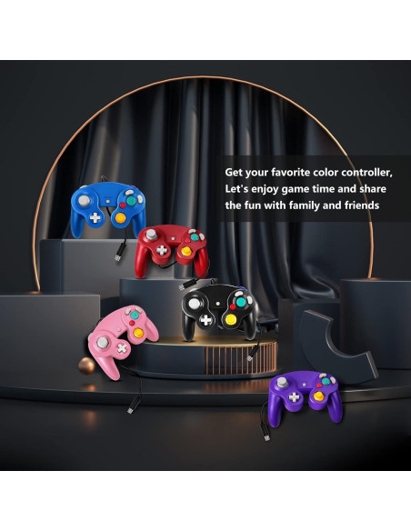 Controlador Gamecube FIOTOK Mejorado con Cable - 4 Colores Controlador Gamecube FIOTOK Mejorado con Cable - 4 Colores