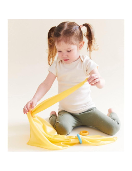 Mini Pañuelos de Seda Sarah's Silks | Juego de 6 Primarios | 53x53 cm