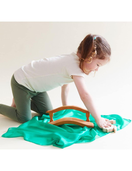 Mini Pañuelos de Seda Sarah's Silks | Juego de 6 Primarios | 53x53 cm