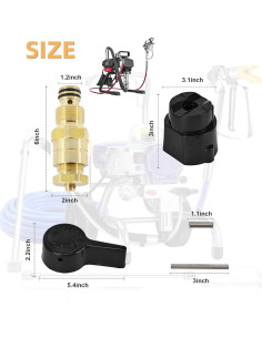 Válvula de Spray Prime HHLZDHH 700258 para Titan 440 540 640 2