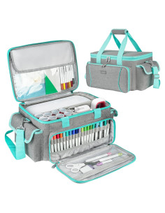 Funda de Almacenamiento LEFORZ para Cricut Joy Xtra - Gris/Verde