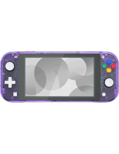Carcasa Reemplazo Transparente Púrpura para Nintendo Switch Lite