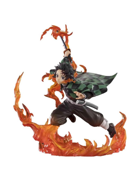 Figura coleccionable FiguartsZERO Tanjiro Kamado Rengoku 19.56 cm