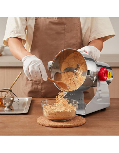 Molinillo de Granos Eléctrico VEVOR 1000g 3000W Acero Inoxidable