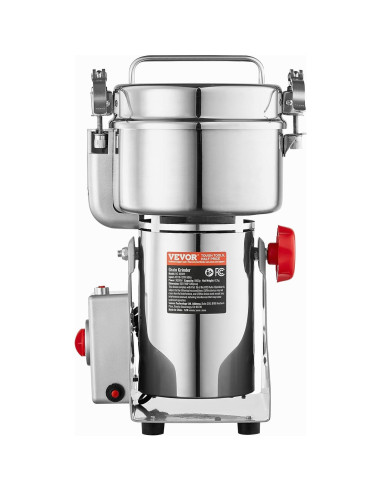 Molinillo de Granos Eléctrico VEVOR 1000g 3000W Acero Inoxidable