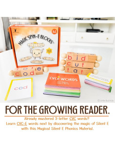Bloques Mágicos de Lectura CVCe Little Bud Kids - 3 a 7 Años 2