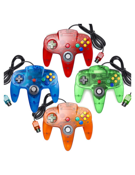 Controlador N64 Miadore 4 Pack con Joystick Mejorado