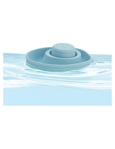 Barco Convertible de Goma Azul Pastel PlanToys - Juguete Ecológico