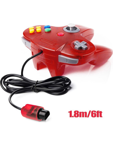 Controlador N64 Miadore 4 Pack con Joystick Mejorado