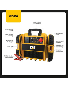 Arrancador de Batería CAT CJ3000 2000A Pico 1000A Instantáneo 2