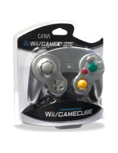Controlador CirKa para GameCube y Wii - Plata, con cable