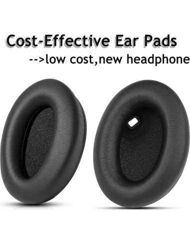 Almohadillas de repuesto Sony WH1000XM4 - Aislamiento Sonoro Negro