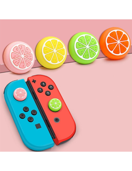 Cubierta de Joystick Silicona Booge 8 Piezas Joy-Con Switch