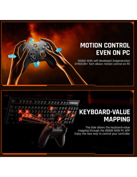 Controlador Inalámbrico BIGBIG WON Gale Hall para PC y Switch